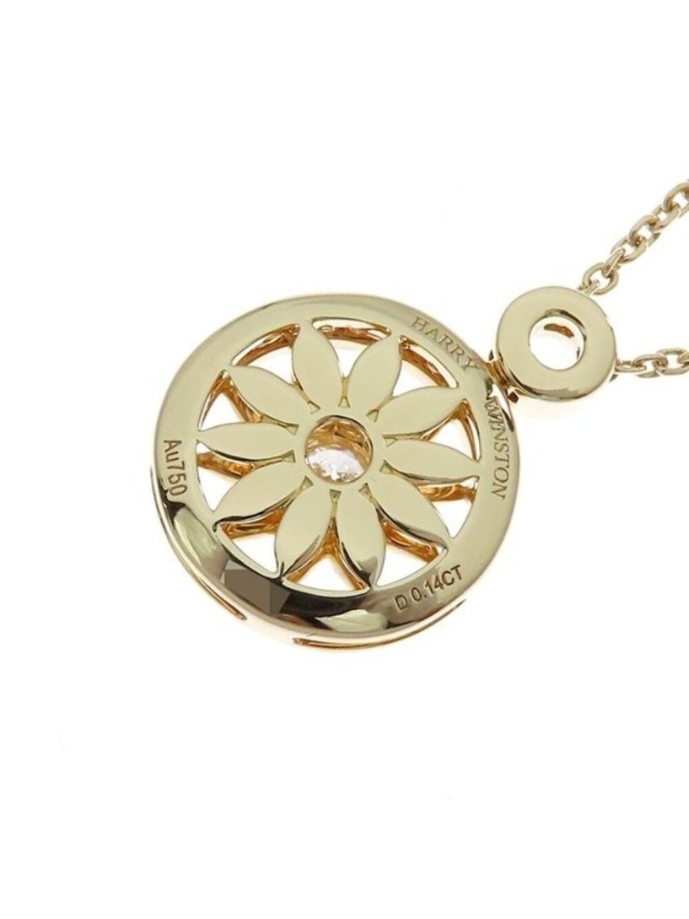 Harry Winston Gate Pendant Diamond Rosette Necklace - Picture 4 of 8